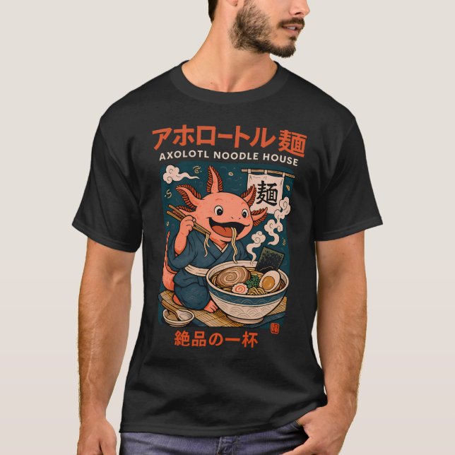 Camiseta Casa de Macarrão Axolotl (Frente)