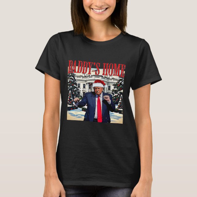 Camiseta Casa de Natal do pai Casa Branca Trump D (Frente)