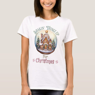 Camiseta Casa de Pão-Gingerido em Férias de Natal no Globo