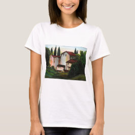 Camiseta Casa de Pueblo Dibujo Toscana itália