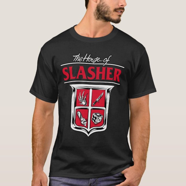 Camiseta casa de slasher (Frente)