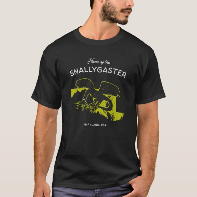 Camiseta Casa de Snallygaster Maryland EUA (Frente)