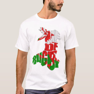 Camiseta Casa de Wales do T do rugby