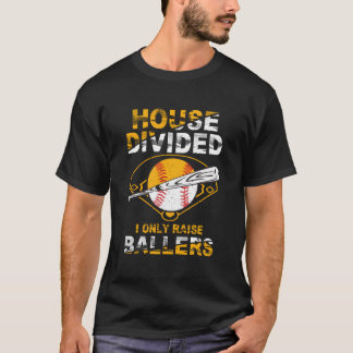 Camiseta Casa Dividida Eu Só Levantar Ballers Softball Base