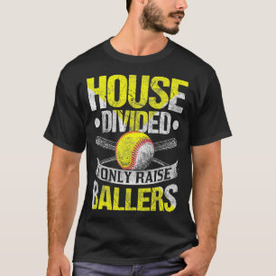 Camiseta Casa Dividida Eu Só Levanto Ballers Engraçado Soft