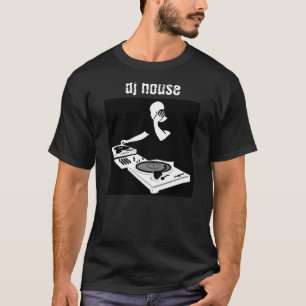 Camiseta Casa do DJ (branca no preto)