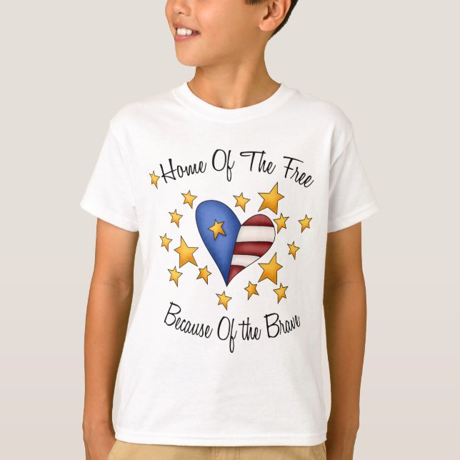 Camiseta Casa do livre devido ao bravo (Frente)