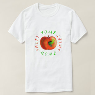 Camiseta Casa Doce - Verme Feliz Em Maçã Vermelha -