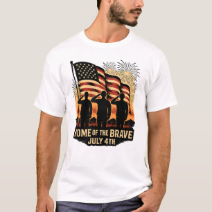 Camiseta Casa dos Militares Patrióticos de 4 de julho