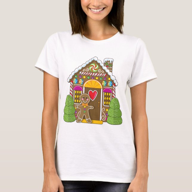 Camiseta Casa e homem de pão-de-espécie (Frente)