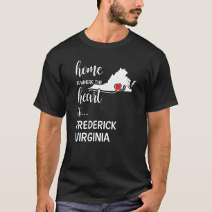 Camiseta Casa É Onde O Coração É A Virgem De Frederick Coun