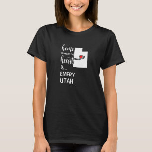 Camiseta Casa É Onde O Coração É Emery County Utah