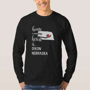 Camiseta Casa É Onde O Coração Está No Condado De Dixon