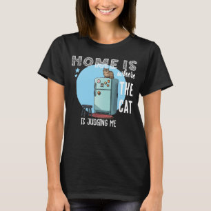 Camiseta Casa é Onde o Gato Está Piada Engraçada