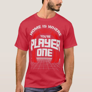 Camiseta Casa É Onde Seu Jogador Joga Um Presente De Jogos