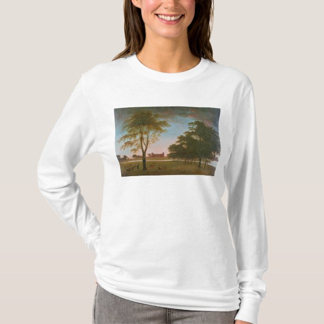 Camiseta Casa e parque de Osterley na noite (Frente)