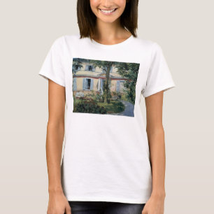 Camiseta Casa em Rueil por Edouard Manet, Arte Fino Antigo