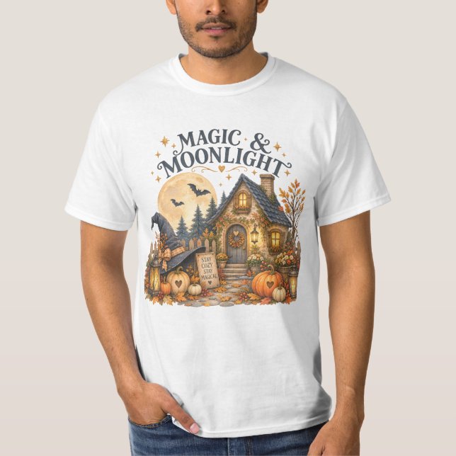 Camiseta Casa Encantada de Halloween da Magic & Moonlight (Frente)