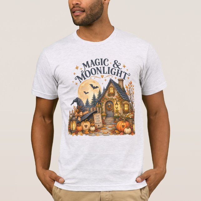 Camiseta Casa Encantada de Halloween da Magic & Moonlight (Frente)