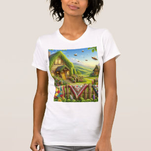 Camiseta Casa Ensolarada de Quilts & Abelhas – Conforto Rur