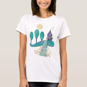 Camiseta casa lilás