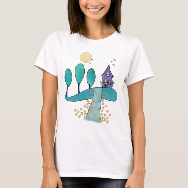 Camiseta casa lilás (Frente)