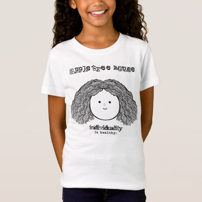 Camiseta Casa na árvore de Apple para o t-shirt das meninas (Frente)