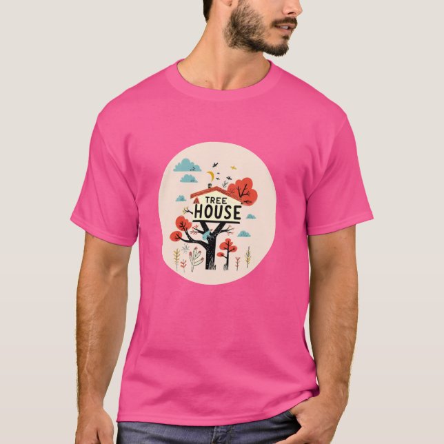 Camiseta Casa na Árvore Divertida (Frente)