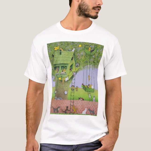 Camiseta Casa na árvore do gato (Frente)