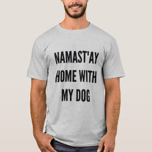 Camiseta Casa namast'ay do xmas hanukkah do Natal com meu