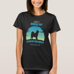 Camiseta Casa Onde Está Meu Malamute Do Alasca