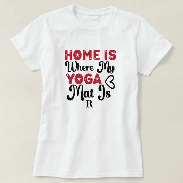 Camiseta Casa Onde Minha Matriz Yoga (Frente do Design)