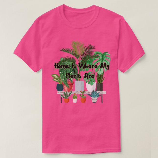 Camiseta Casa Onde Minhas Plantas Estão (Frente do Design)