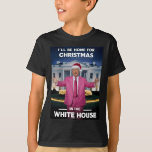 Camiseta Casa Para Papais noeis Xmas Engraçado Trump Xmas P