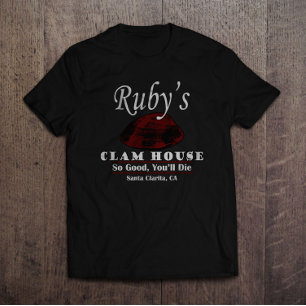 Camiseta Casa Santa Clarita dos moluscos do rubi