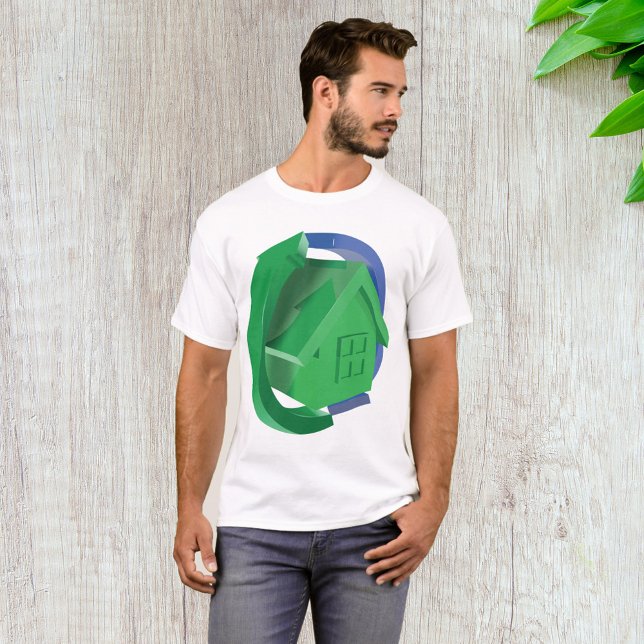 Camiseta Casa Verde E Setas (Criador carregado)
