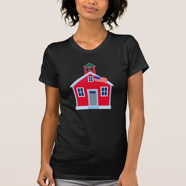 Camiseta Casa vermelha da escola (Frente)