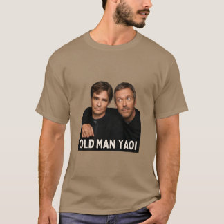 Camiseta casa wilson homem velho yaoi retrô