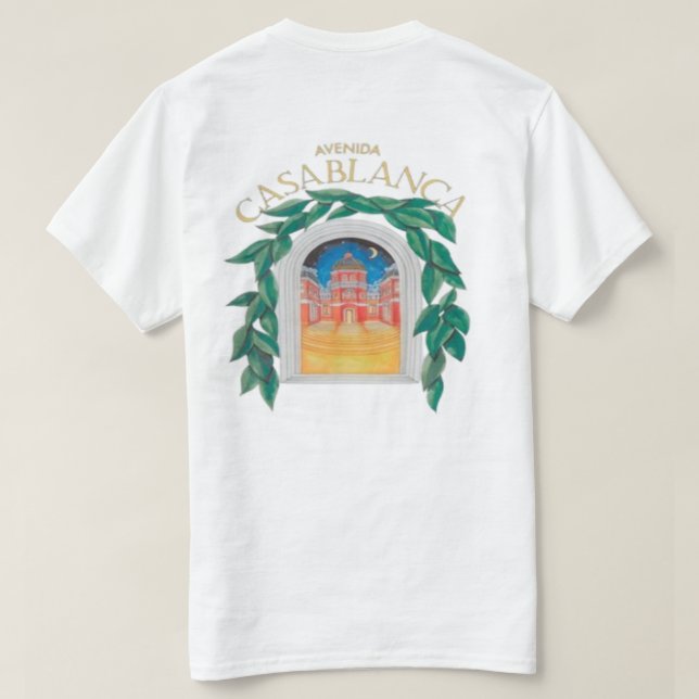 Camiseta Casablanca Avenida T-Shirt (Verso do Design)