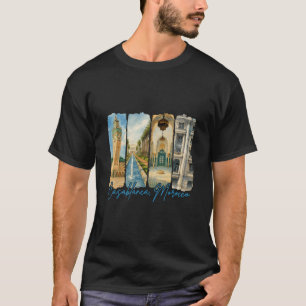 Camiseta Casablanca Marrocos Viagem Viagem Pincelada Souv