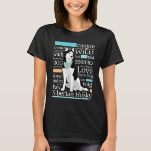 Camiseta Casaca Siberiana, De Cor Branca, Preta E Branca
