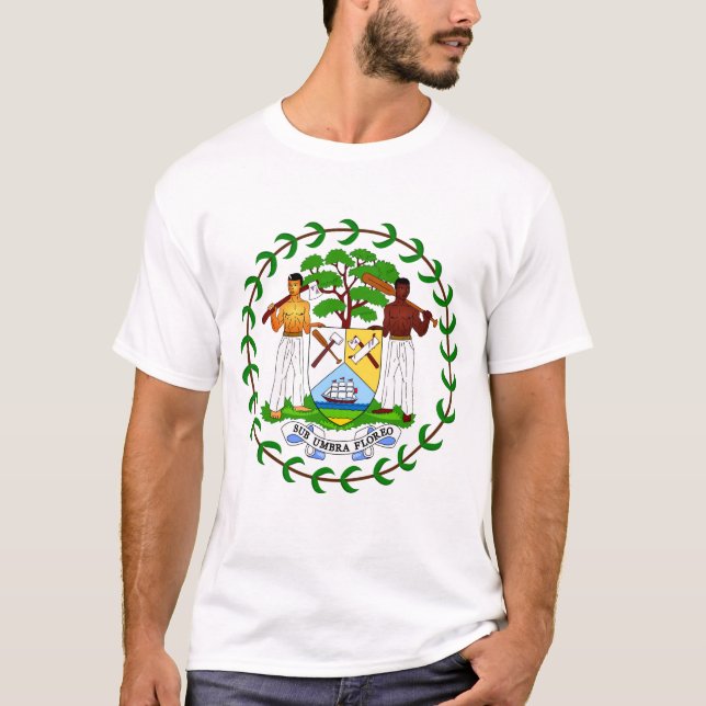 Camiseta Casaco Beliziano de armas T-Shirt (Frente)