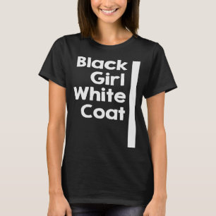 Camiseta Casaco Branca de Menina Negra