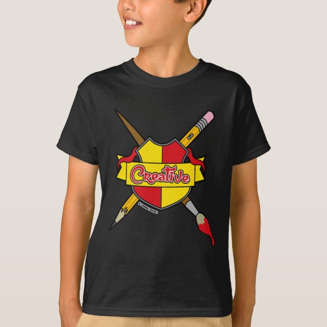 Camiseta Casaco criativo de T-Shirt de armas (Frente)