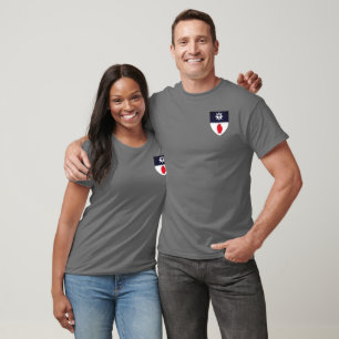 Camiseta Casaco das Armas do Condado de Tyrone, Irlanda Nor