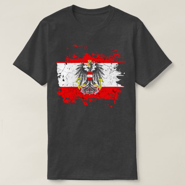 Camiseta Casaco De Armas Austríaca (Frente do Design)