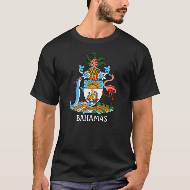 Camiseta Casaco de armas - Baamas (Frente)