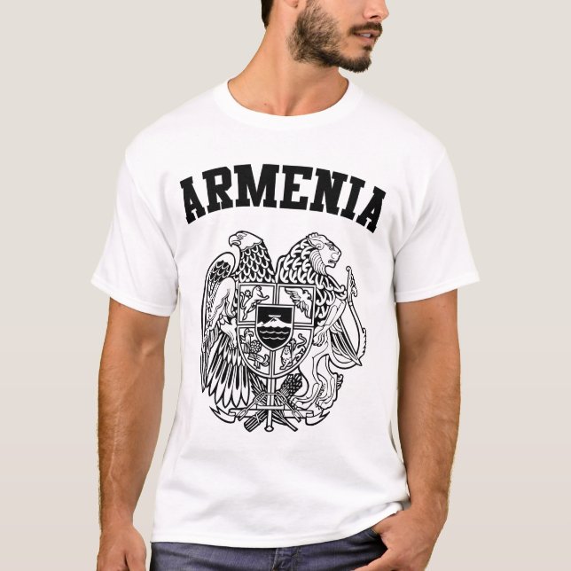 Camiseta Casaco de armas da Armênia (Frente)