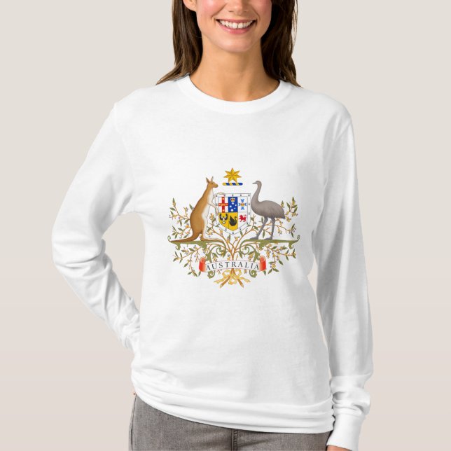 Camiseta Casaco de Armas da Austrália (Frente)