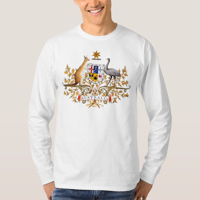 Camiseta Casaco de Armas da Austrália (Frente)